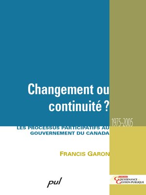 cover image of Changement ou continuité?